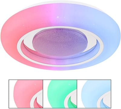 Globo - plafonniere - Burro - wit - metaal - Ø 39cm - LED - 41369-18