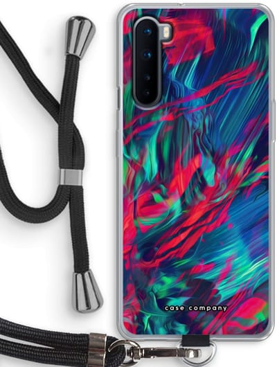 Case Company® - Hoesje met koord geschikt voor OnePlus Nord hoesje met Koord - Pilgrims Of The Sea - Telefoonhoesje met Zwart Koord - Bescherming aan alle Kanten en Over de Schermrand