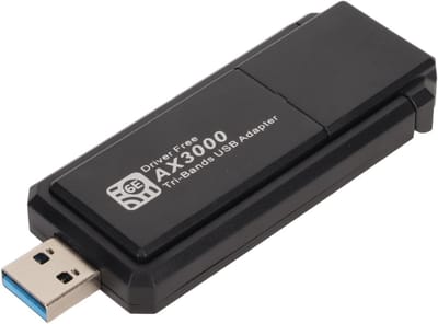 WiFi 6E USB-netwerkadapter 5400 Mbps - USB 3.0 tri-band 2,4/5/6 GHz voor Windows 10/11