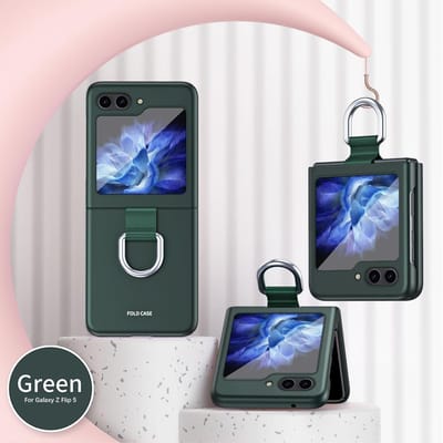 Ring Glazuur Telefoonhoesje voor Samsung Galaxy Z Flip 6 5 Flip6 Flip5 ZFlip5 5G Schokbestendig Valbescherming Beschermhoes Galaxy Z Flip5