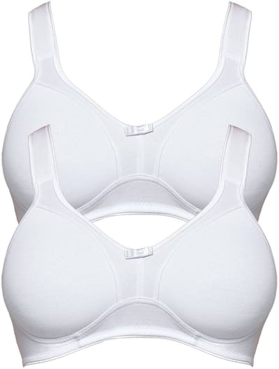 2-pack ontlastings-BH zonder beugel Basics