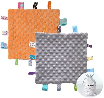 Dailygoods- Veiligheidsdeken 100% Polyester - Sensorische Deken - Zachte Deken - Cadeau voor Baby's - Machinewasbaar - Afmeting 24x24 cm - Babydeken