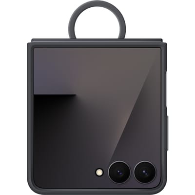 Samsung Galaxy Z Flip7 - Ring Case (Silicone) - Black