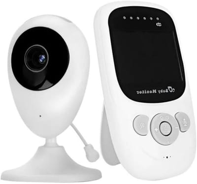 Babyfoon - Baby monitor - Baby in de gaten houden - Tweerichtingsaudio - 24 inch scherm - Wit