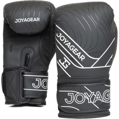Joya Essential - PU Bokshandschoenen - Zwart met Wit (Beschikbaar in verschillende maten)