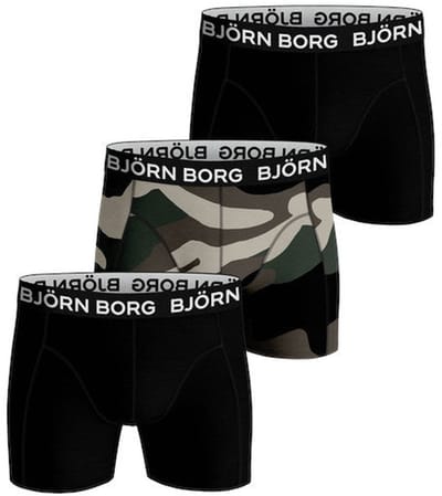 Björn Borg - Heren - Boxershort Core 3-Pack - Multicolour/Zwart - Maat M