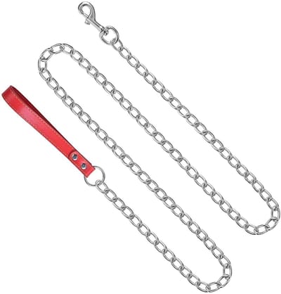 Dailygoods- Hondenriem 180 cm - Trainingslijn - Hondenriem van leer/metaal - Schokbestendig - Antislip - Geschikt voor grote/middelgrote/kleine honden - Hondentuig