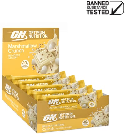 Optimum Nutrition Protein Crunch Bars Elite Series - Crunchy Marshmellow Proteine Repen - Vegetarisch - 10 Eiwitrepen (650 gram)