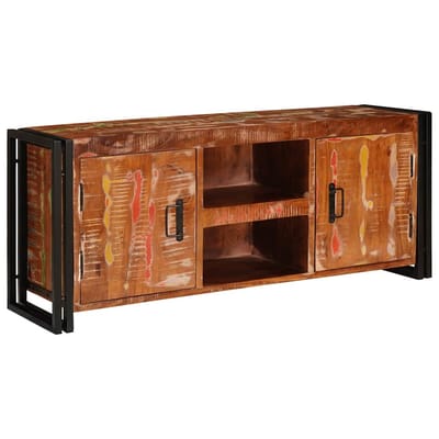 vidaXL - TV - Kast - Multikleur - 120 - x - 33 - x - 50 - cm - massief - gerecycled - hout