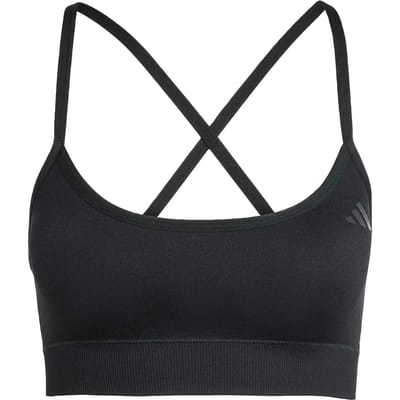 Adidas Performance Workout Essentials Knit Light Support Beha Met Cups - Dames - Zwart