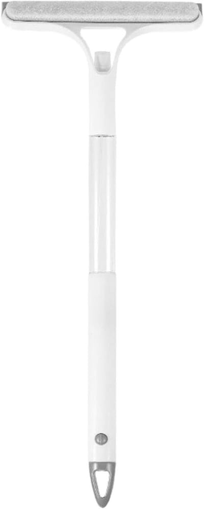 Robuuste Schraper - Schoonmaak Trekker - Streeploos Reinigen - Geïntegreerd Sproeisysteem - 58 x 21.5 cm - Wit