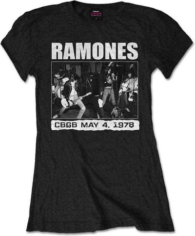 Ramones - CBGB 1978 Dames T-shirt - 3XL - Zwart