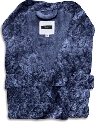 iSleep Leopardo Badjas Lang - Maat S - Indigo Blue