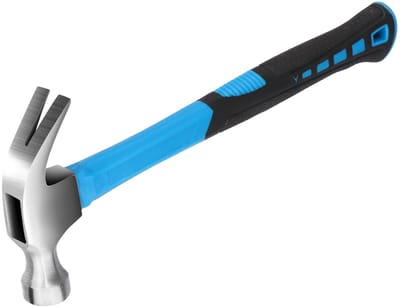 Allecto - Klauw Hamer - Framing Hamer - Ergonomisch Handvat - Blauw - Elektriciens Hamer - Ideaal voor DIY en Klussen - Comfortabel in Gebruik