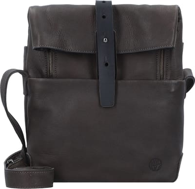 HAROLD'S Leren Schoudertas Mount Crossbag Taupe Donkerbruin
