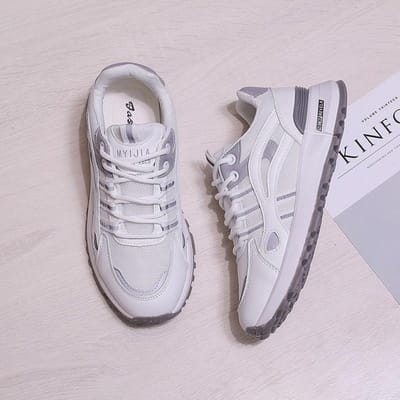 Wafel Forrest Gump Schoenen Dames Nieuwe Papa Schoenen Lente Sport Hardloopschoenen Studenten Casual Schoenen 40 gray