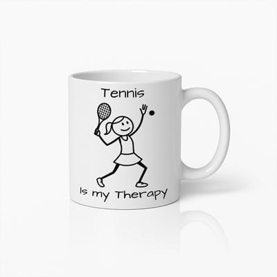 Tennis Therapie Mok – Leuk Cadeau voor Tennissers en Sportliefhebbers