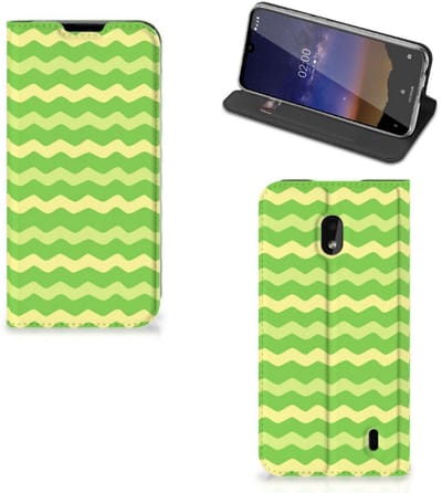 Nokia 2.2 Hoesje met Magneet Waves Green