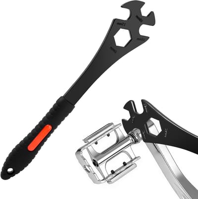 Multifunctionele Fiets Pedalen Sleutel, 15/16/24 mm, Ideaal voor Fiets Onderhoud en Reparatie, Stevige Stalen Constructie