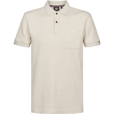 Petrol Industries - Heren Piqué polo Pistón - Wit - Maat XXXL