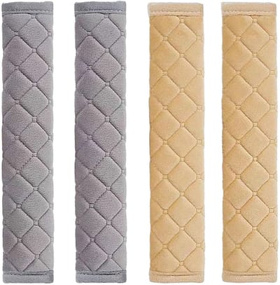 Dailygoody - Set van 4 Zachte Zitveiligheidsgordel Pads - Comfortabele Bescherming voor Auto's