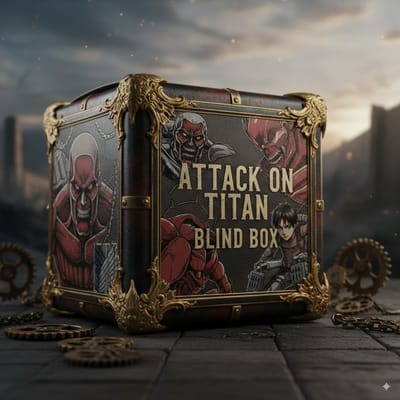 Attack on Titan Mystery Box Shingeki no Kyojin Anime Figuren Set Eren Mikasa Levi Actiefiguur Verzamelobject Bureau Decoratie Mooi Cadeau gray