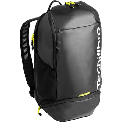 Tecnifibre Reform Rugtas - Tecnifibre Reform Backpack - Sporttas - Tennistas - Padeltas - Tarpaulin - Waterafstotend - Zwart/Geel