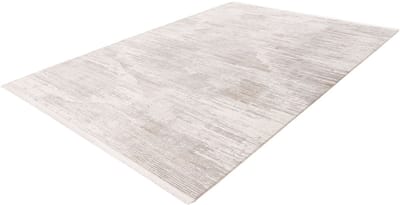 Pierre Cardin Vloerkleed - Tapijt - Design - Zilver Wit - Modern en Elegant - 100% Acryl - Korte Franjes