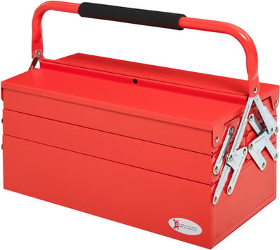 DURHAND-Werkzeugkasten-Stahl (SPCC)-45L x 20B x 34,5H cm-Rot