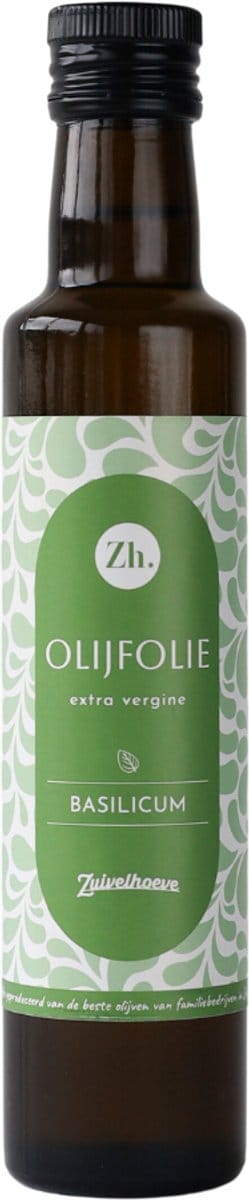 Zuivelhoeve Olijfolie Basilicum 250 ml - Olijfolie extra vierge - Olijfolie fles - Smaakmaker