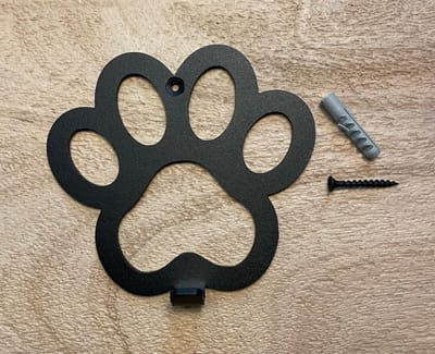 Hondenriem hanger 14x14cm zwart