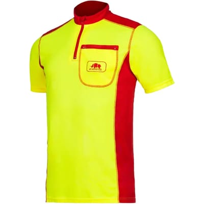 SIP Protection 397A Technische T-shirt korte mouwen - Fluo Geel/Rood - S