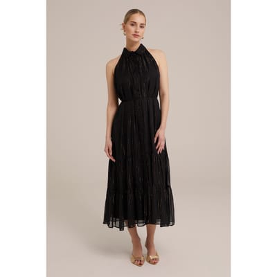 We Fashion Dress Mid Length Black Maat: XS | Midi Jurken Outlet | Dames | Zwart