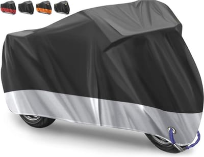 Waterdichte Motorhoes 210D Oxford Stof voor Motorfietsen - Beschermt Tegen UV, Regen en Stof (265 x 105 x 125 cm)