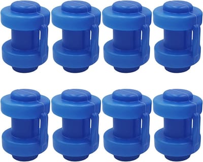 Trampoline Eindkappen - Reserveonderdelen Netstang - Trampoline Reparatie - Weerbestendig Kunststof - 25 mm Diameter - Blauw