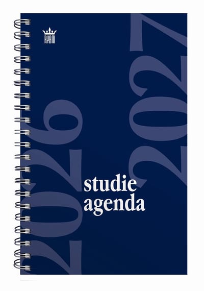 Ryam | Studie agenda | 2026/2027 | Spiraal | 15 x 20 | 12 mnd | Blauw |