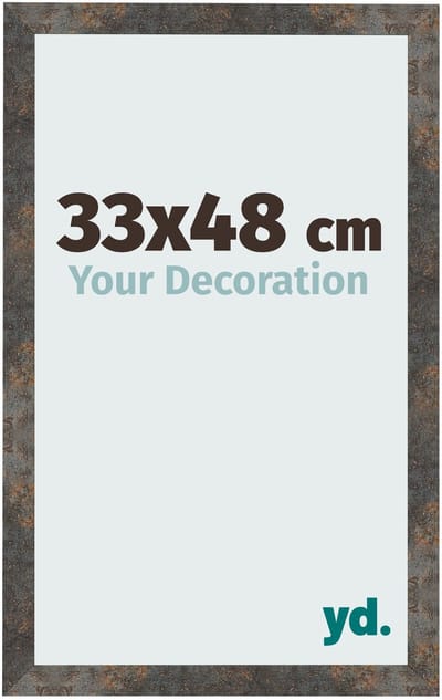 Your Decoration - Fotolijst 33x48 cm - MDF - Geoxideerd Metaal - Bologna