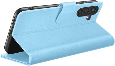 Zanae, Hoesje geschikt voor Galaxy A56 / A36 - Wallet Case & Magneetsluiting, Lichtblauw