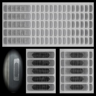 Complete Reparatieset voor Vliegenramen - Insectennet met Lijm voor Ramen en Deuren, Grijs, 200 Stuks