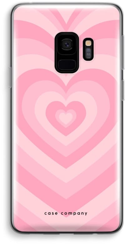 Case Company® - Hoesje geschikt voor Samsung Galaxy S9 hoesje - Hart Roos - Soft Cover Telefoonhoesje - Bescherming aan alle Kanten en Schermrand