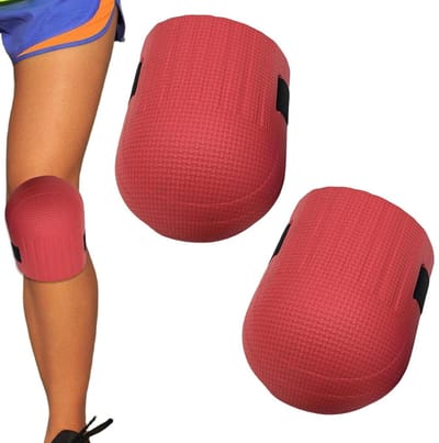 Werkkniebeschermers - Kniebeschermers - Tuinieren en klussen - Ergonomisch EVA-schuim - 2 stuks - Rood