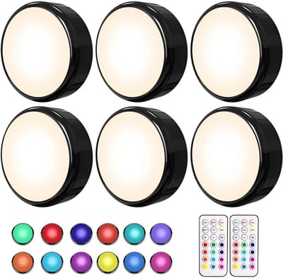 LED Kastverlichting Dimbaar – RGB Onderkastverlichting Voor Keuken, Met Afstandsbediening, Timer & Batterijhouder