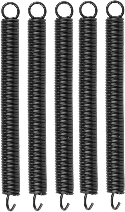 Tension en extensie veer met een draaddiameter van 0.6mm en lengte van 50mm, set van 5 stuks voor precisie toepassingen