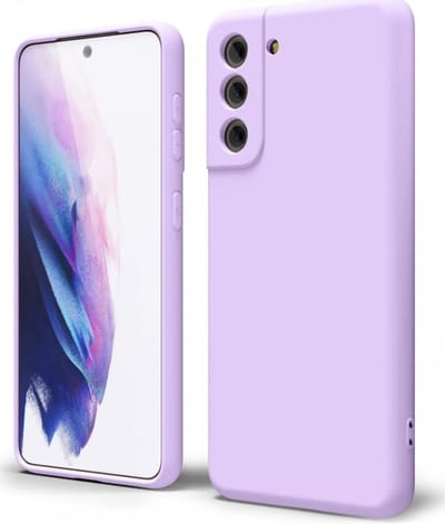 Hoesje met Camera Bescherming Geschikt voor Samsung Galaxy S21 | Back Cover | Dun | Flexibel TPU | Lila