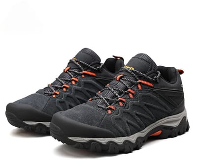 Wandelschoenen - Waterdicht - Lederen - Hicking schoenen - Berg schoenen - Wandelschoenen heren - Grijs/Rood - Maat 40