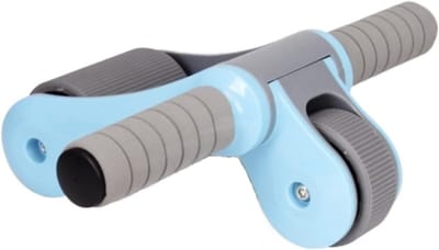 Buikspierroller - Fitnesswiel - Core Training - Opvouwbaar Ontwerp - 14cm Wiel - Blauw