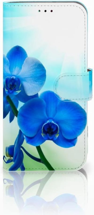 Samsung Galaxy A40 Hoesje Orchidee Blauw - Cadeau voor je Moeder