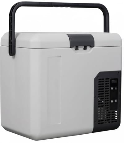 DnA® Koelbox - Elektrisch koelbox - 18L - Camping Koelkast - Grijs - 48cm x 33cm x 42cm