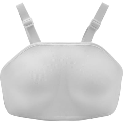 Plastron d'escrime Certifié FIE Plastique Haute Résistance Protège-poitrine d'escrime Sportif pour Femme Adulte Fille L white