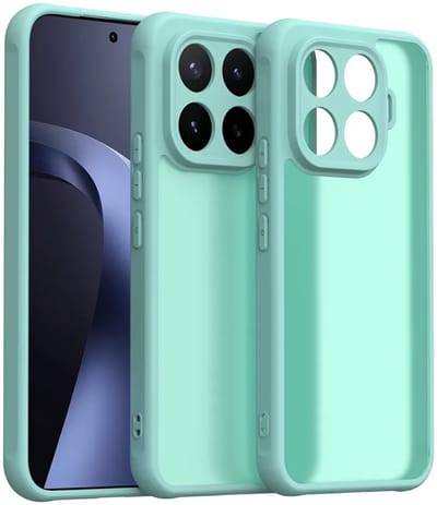 Hoesje geschikt voor Xiaomi 17T Pro - Phonesta AirFrost Semi-Transparante Back Cover - Mat Ice Blue